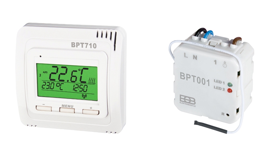 BPT710 mit BPT001 Funkthermostat SET für Infrarotheizung